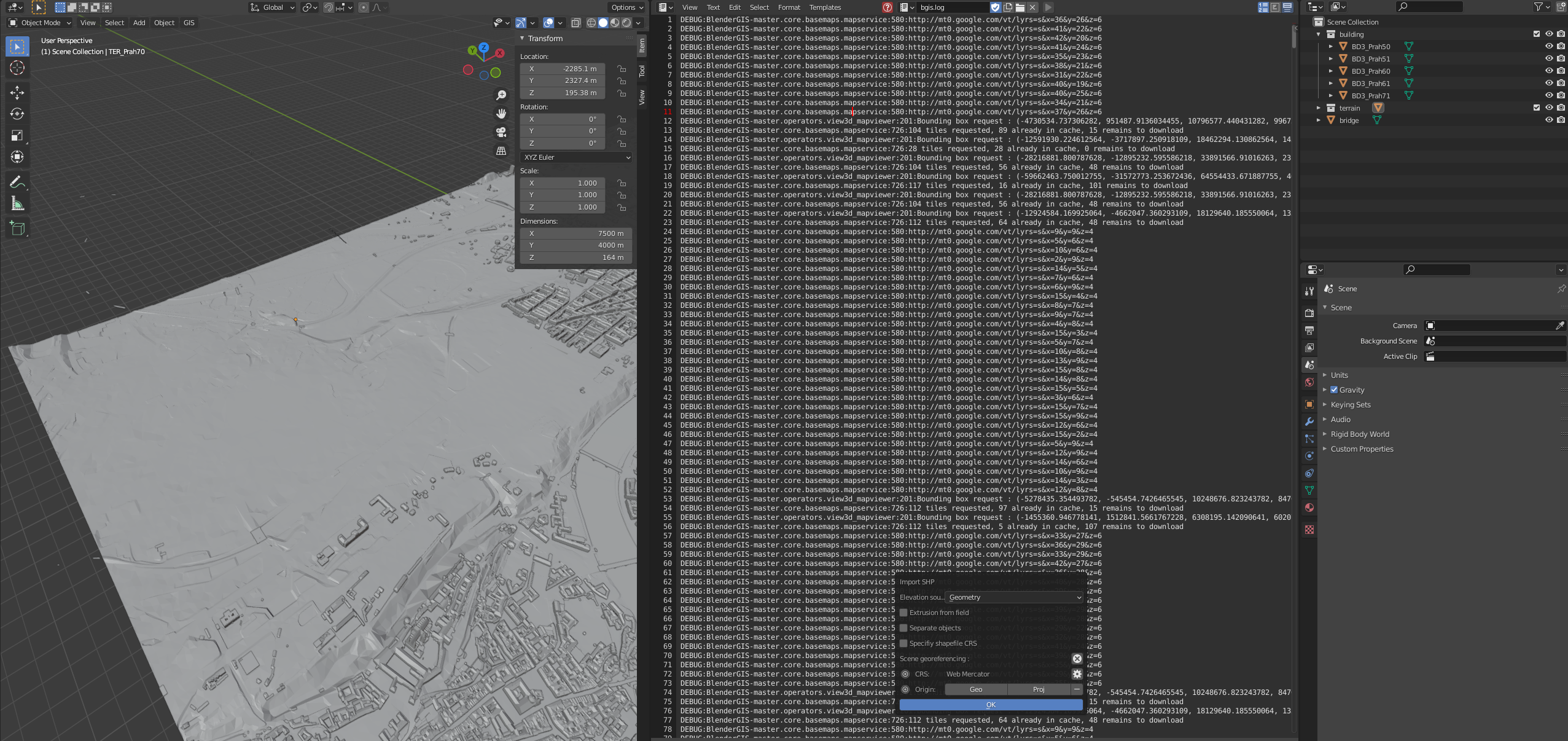 SHP file fails to be imported · Issue #569 · domlysz/BlenderGIS · GitHub