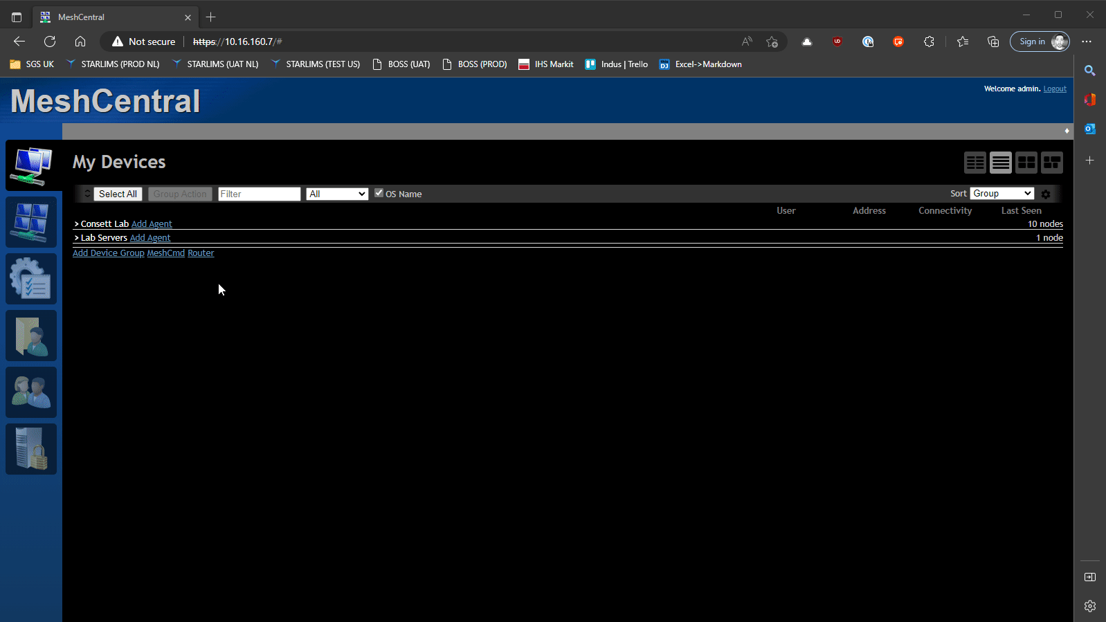 MeshCentralRouter Unhandled Exception during login · Issue 4947
