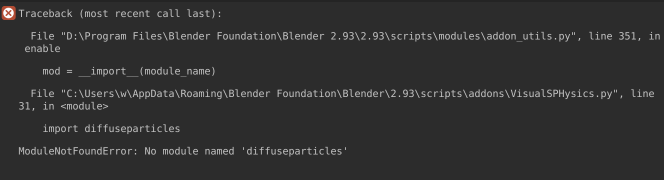 Errors have been reported during installation visualsphysics · Issue ...