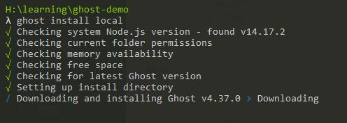 local install stop at downloading step · Issue #14212 · TryGhost/Ghost ...