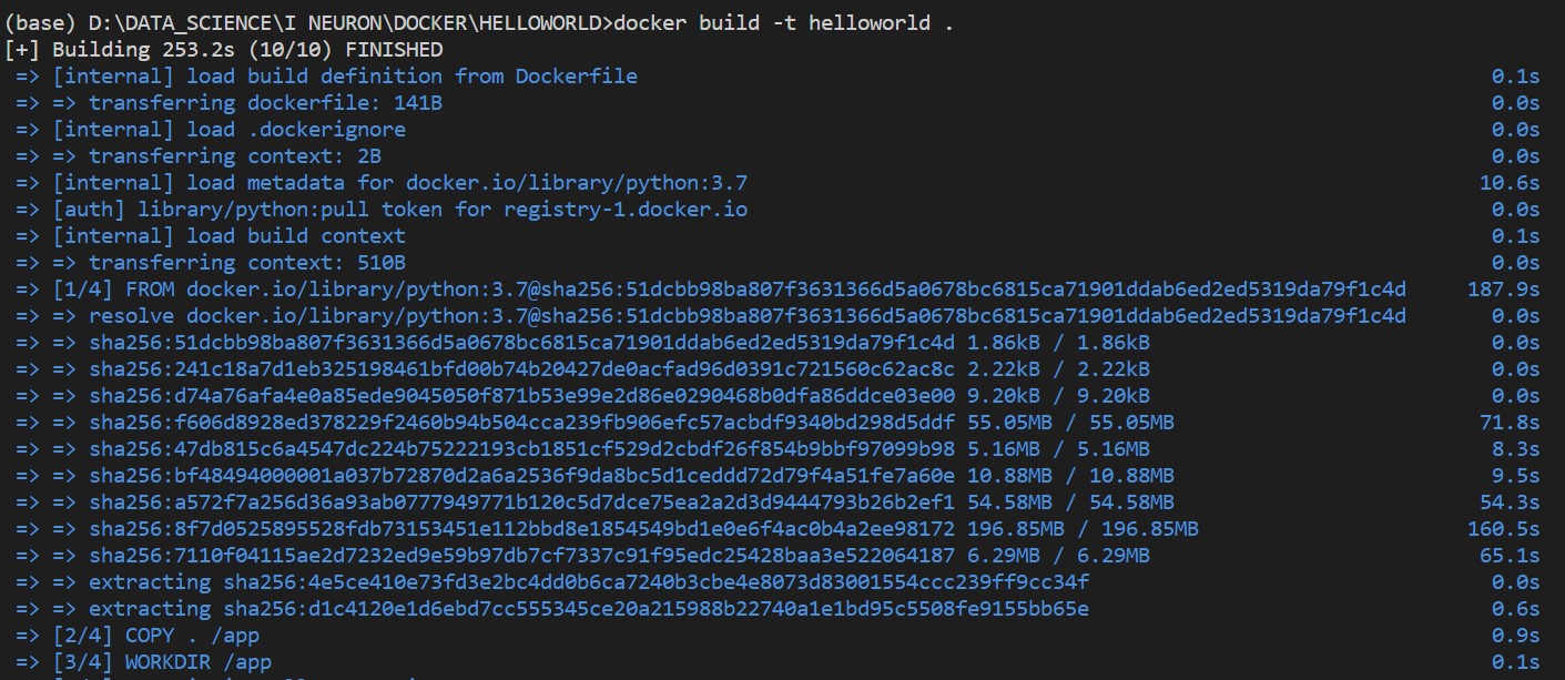 6 docker build