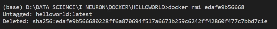 7 docker rmi