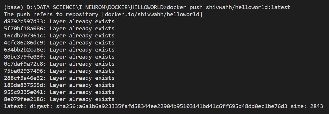 10 docker push
