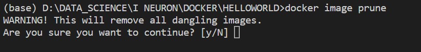 11 docker image prune
