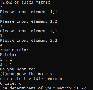 GitHub - mxwlc/Matrix-Calculator