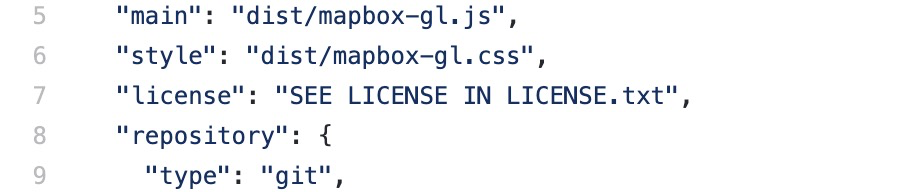 Please modify the license field in package.json · Issue #9027 · mapbox ...