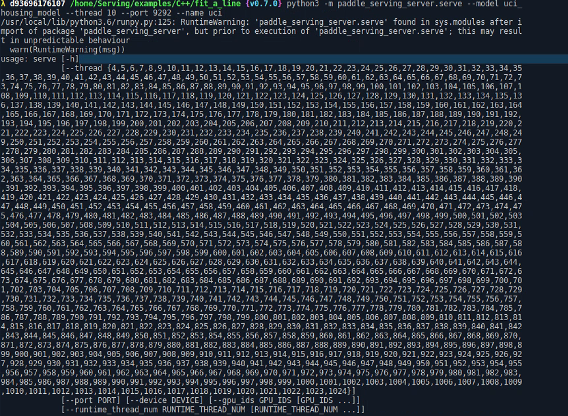 房价预测例子使用HTTP不能走通 · Issue #1553 · PaddlePaddle/Serving · GitHub