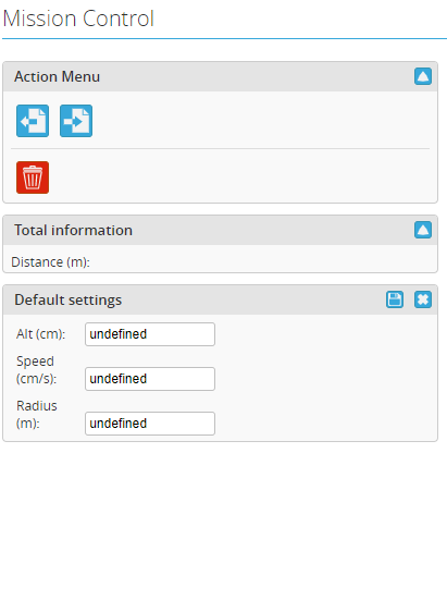 Mission Control Default Settings display undefined values · Issue #1290 ...