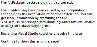 ResXManager won't start after latest update · Issue #511 · dotnet ...