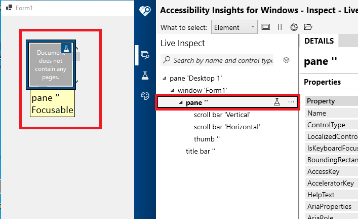 [Accessibility] Inspect or AccessibilityInsights tool's rectangle can't ...