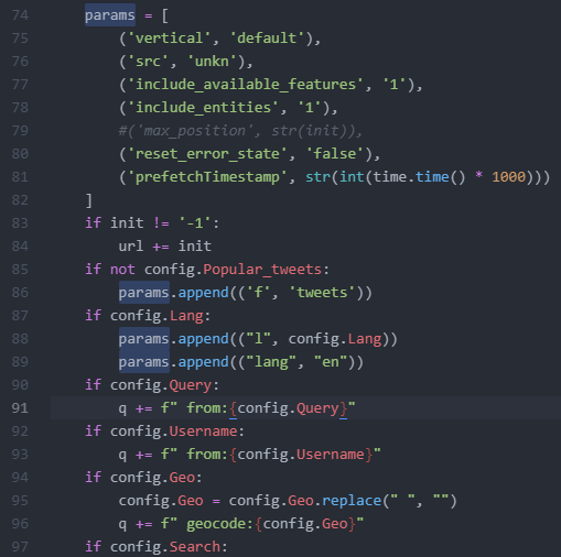 Twint returns "[!] No more data! Scraping will stop now" in the ...