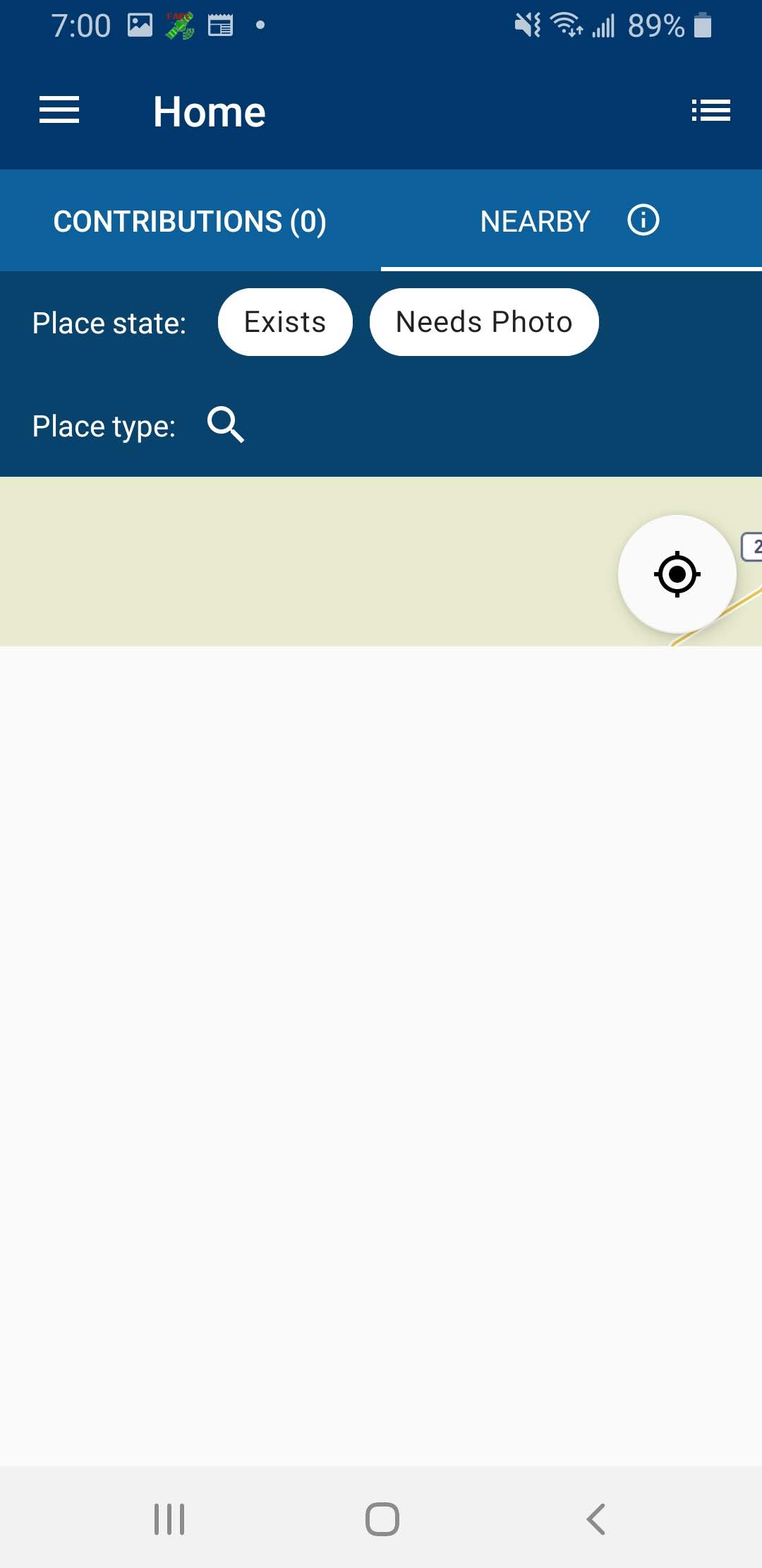 nearbyNoResultsListScreenshot
