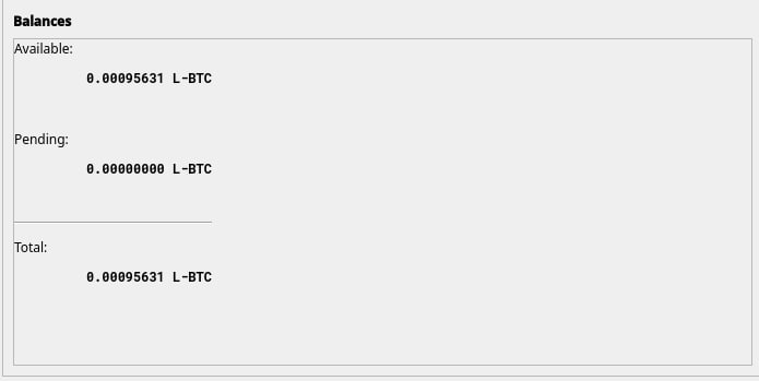 After reopening the wallet