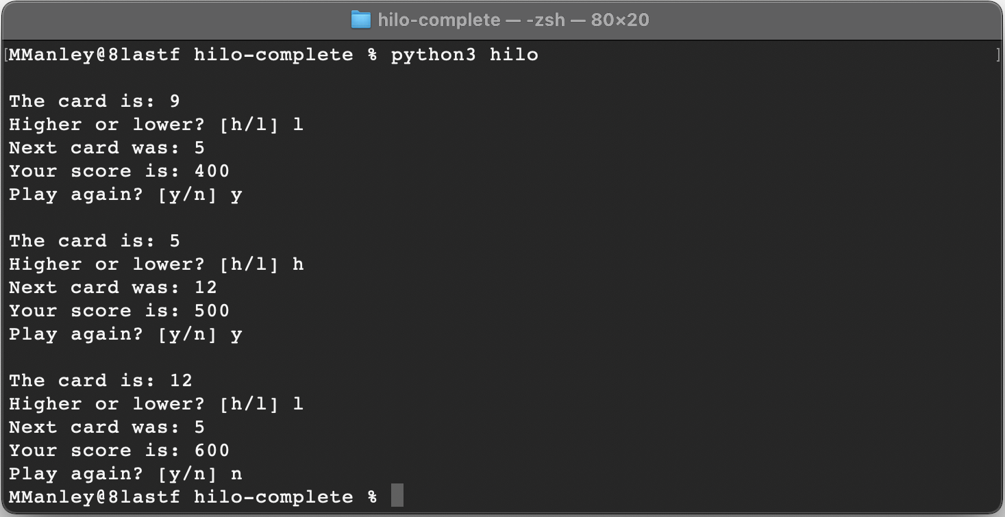 GitHub - vonsouza/Hilo-Game: Hilo is a game in which the player guesses ...