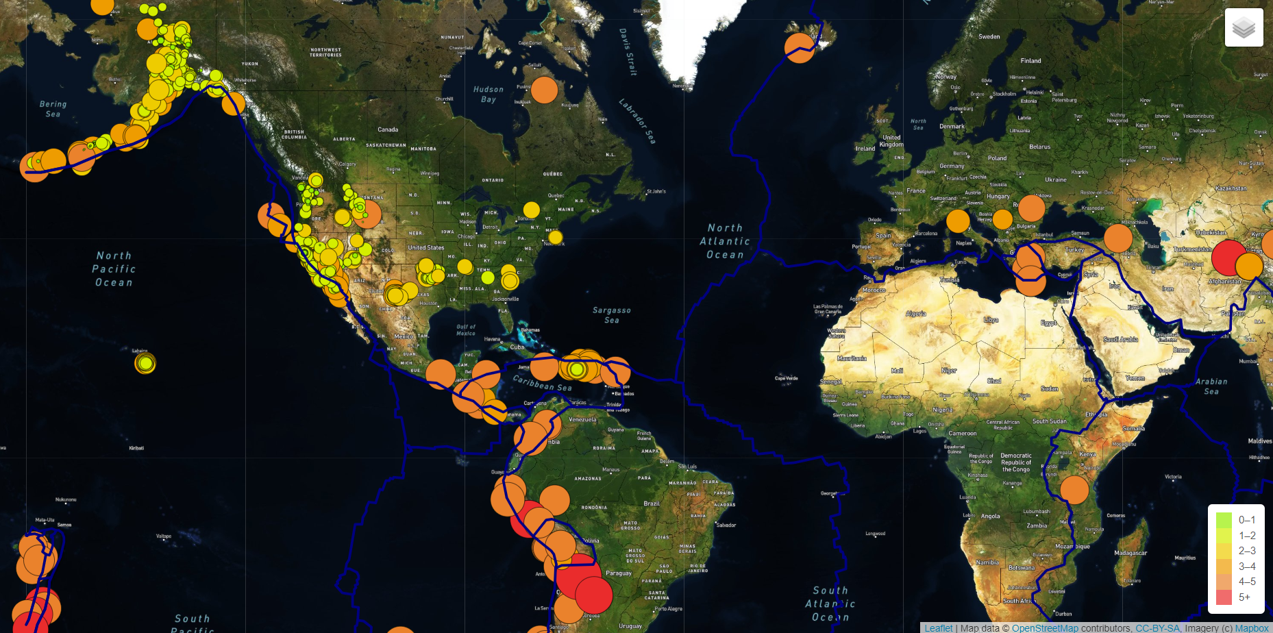 GitHub - es2681/Mapping_Earthquakes: Created interactive maps using ...