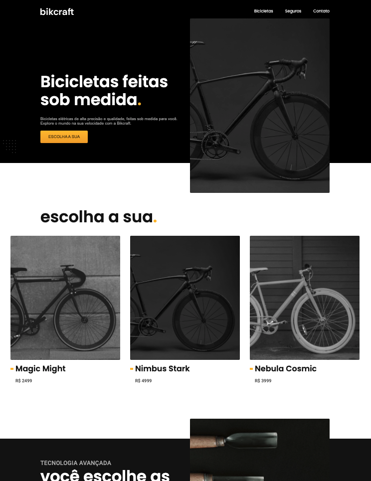 GitHub - RenataTambani/bikcraftprojetofinal: Projeto final HTML e CSS ...