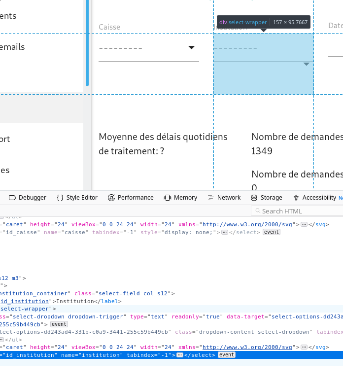 Regression in select display introduced by 6353f7a · Issue #6216 ...