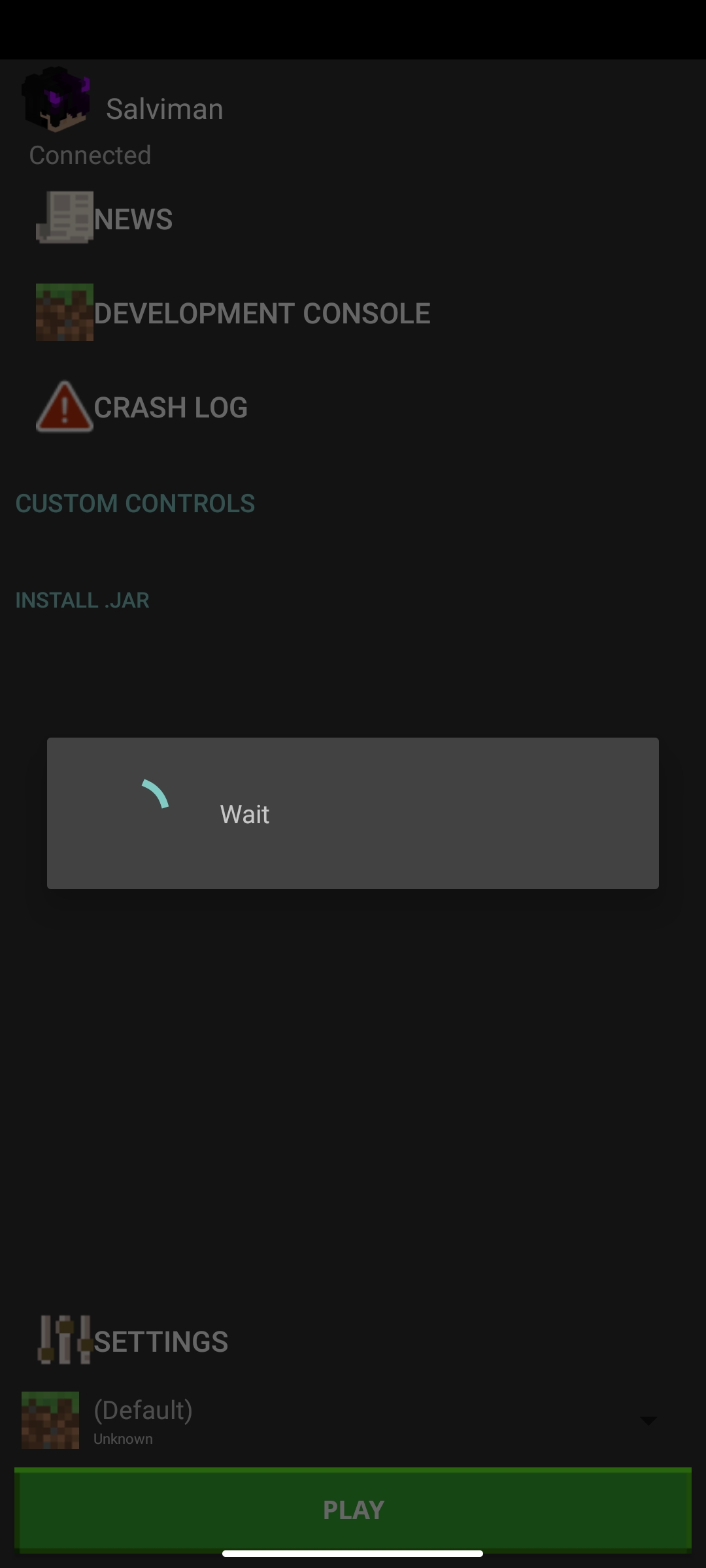 [BUG] Endless "Wait" message when installing any .jar file · Issue