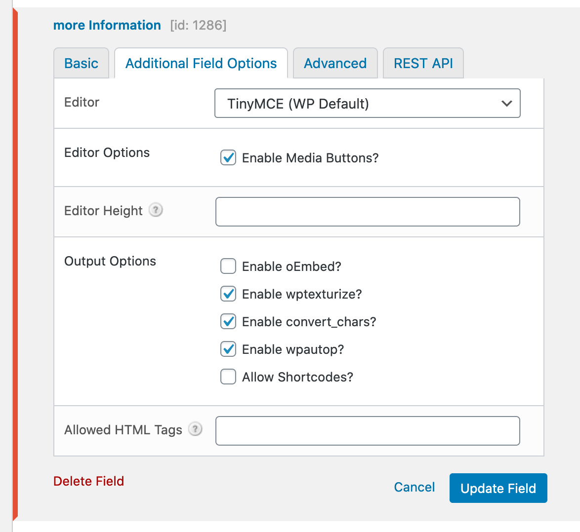 WYSIWYG Pods not well formatted when in textfield on single template ...