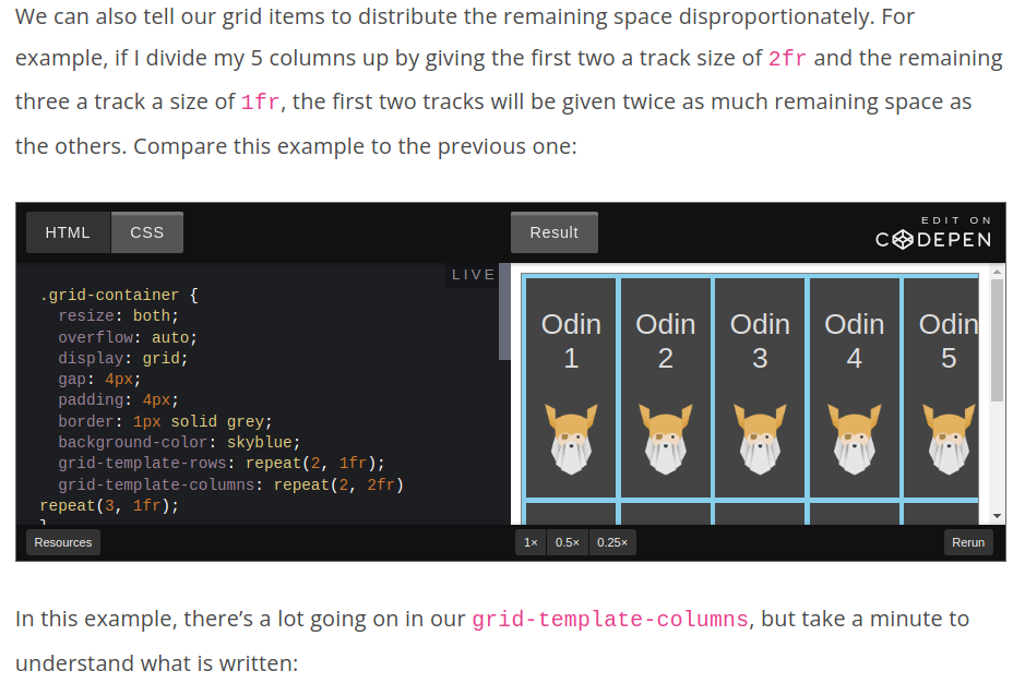 HTML/CSS Intermediate: Advanced Grid Properties - Codepen Not Showing ...