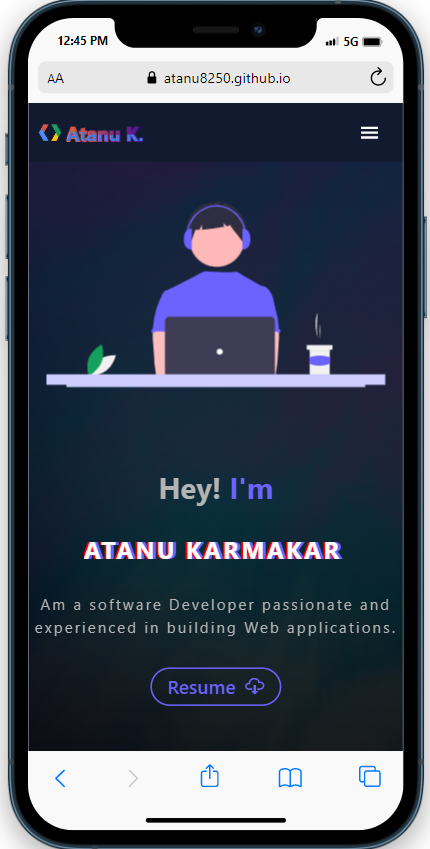 GitHub - Atanu8250/Atanu8250.github.io: Portfolio of a Full-stack Web ...