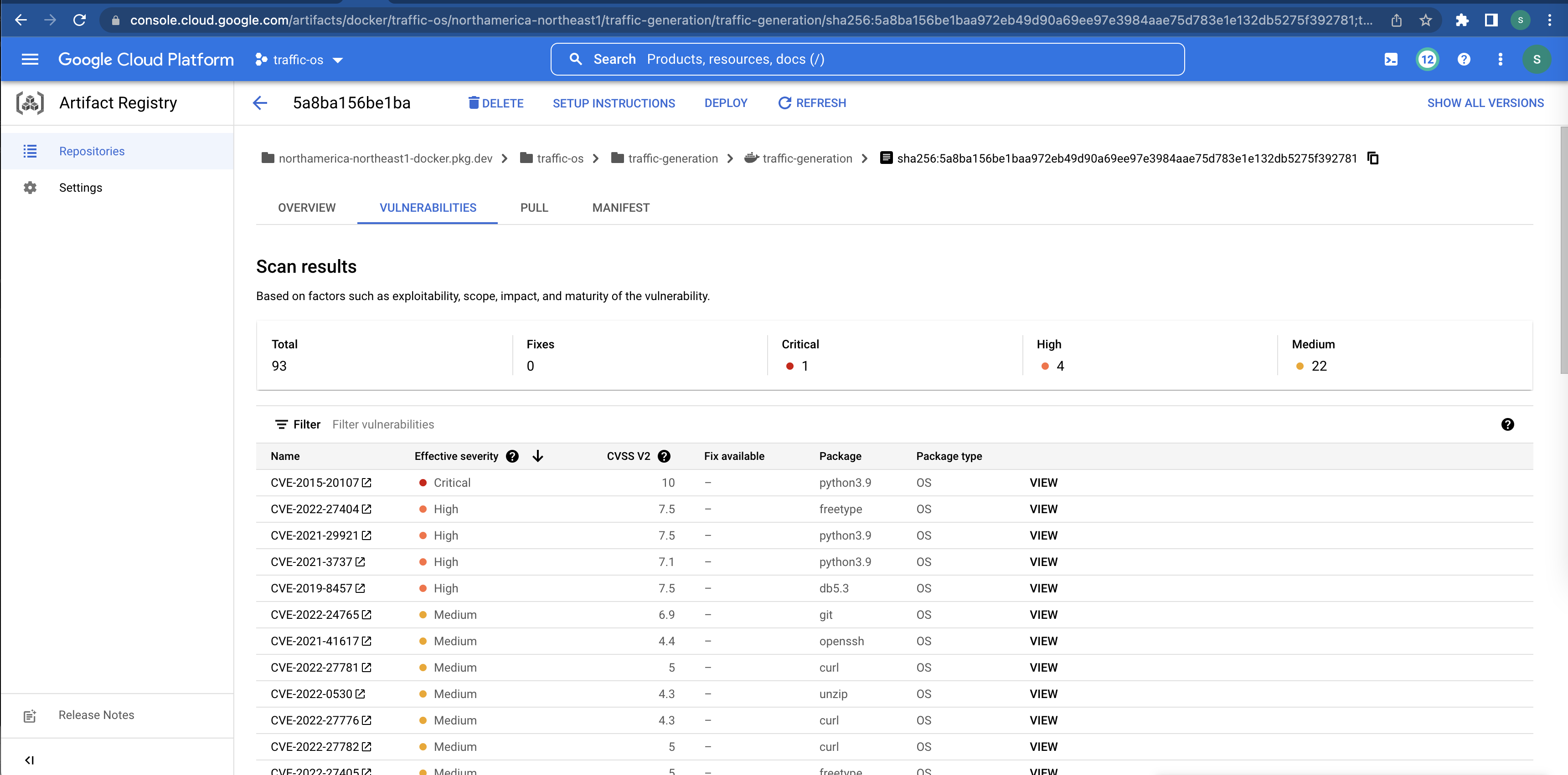 Enable artifact registry vulnerability scanning · Issue #86 ...
