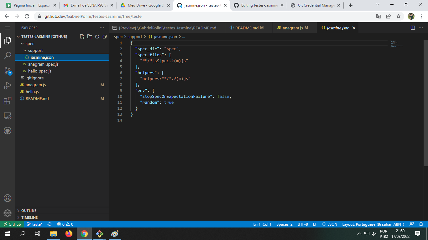 GitHub - GabrielPolini/testes-Jasmine: Repositório de testes ...