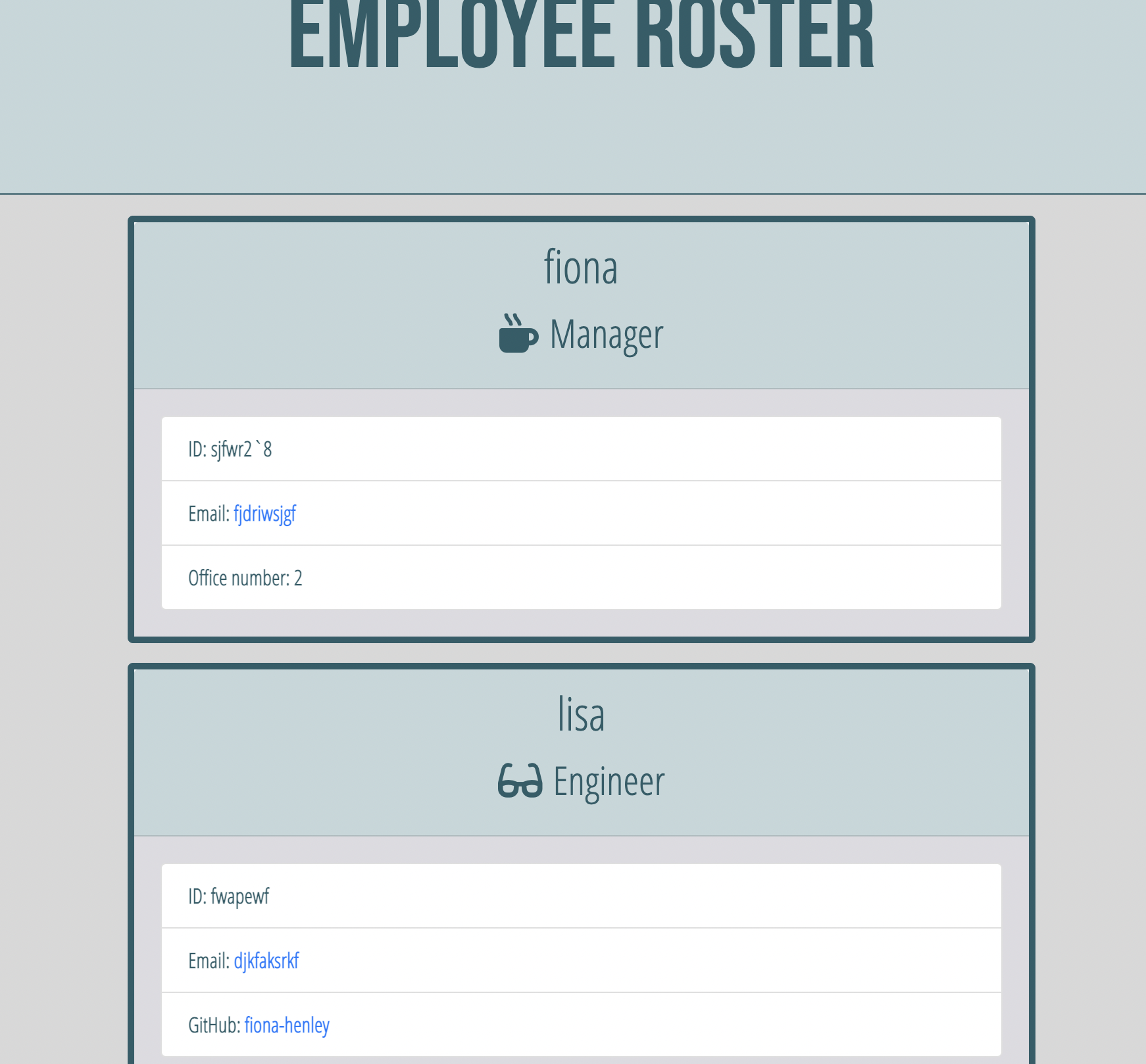 GitHub - fionahenley/employeemod10