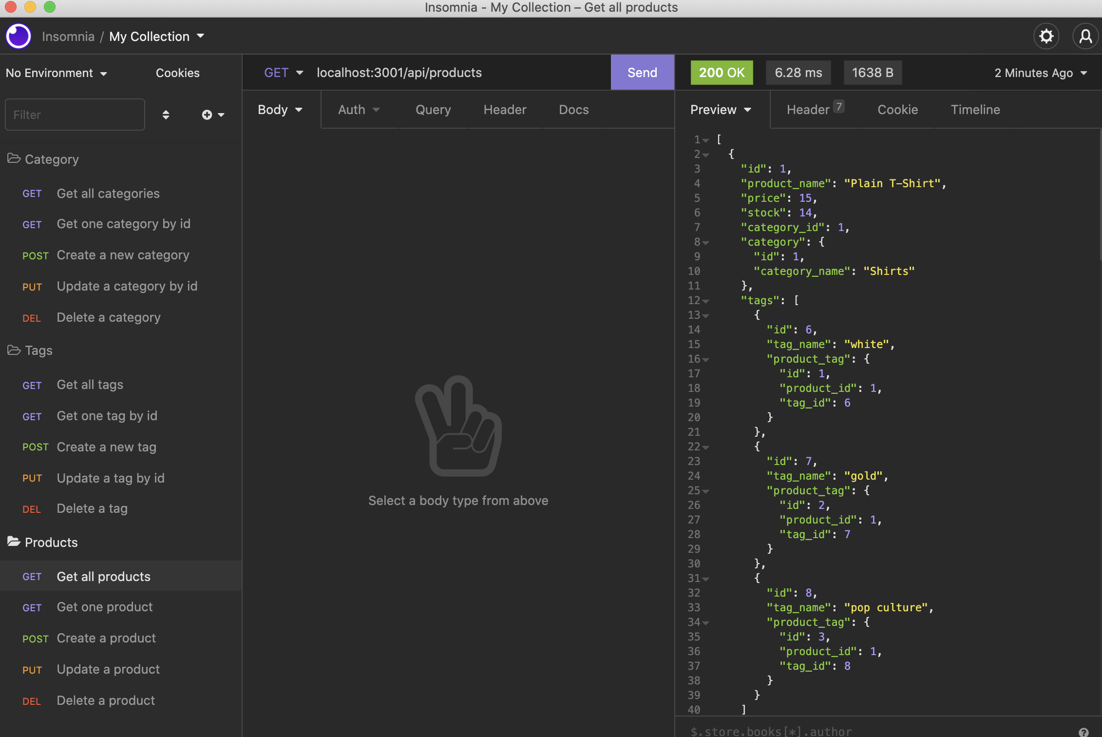 GitHub - TGolden95/Ecommerce-Backend-App