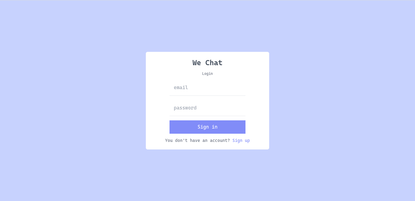 We Chat Loading Sign GitHub - shariandabre/We-Chat