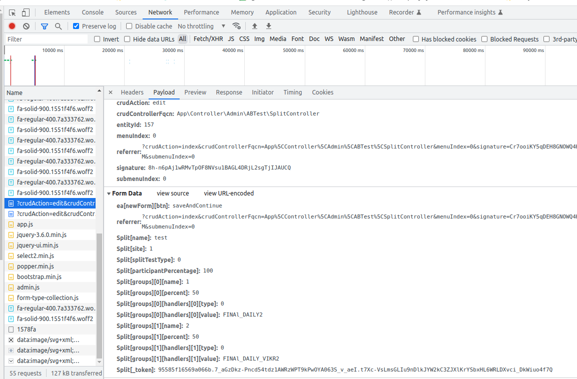 Invalid request body while creating entity with nested collections