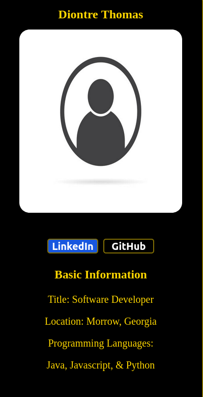 GitHub - ThomasD3005/DigitialBusinessCard