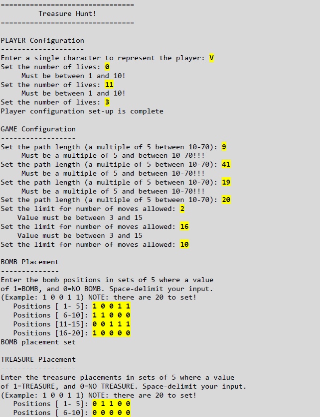 GitHub - bhavycan/Treasure-Hunt: I have coded and executed a C language ...