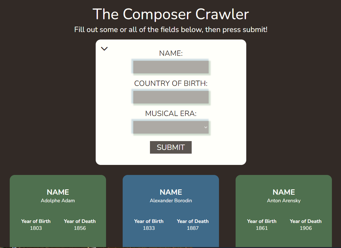 GitHub - KmSutula/The-Composer-Crawler