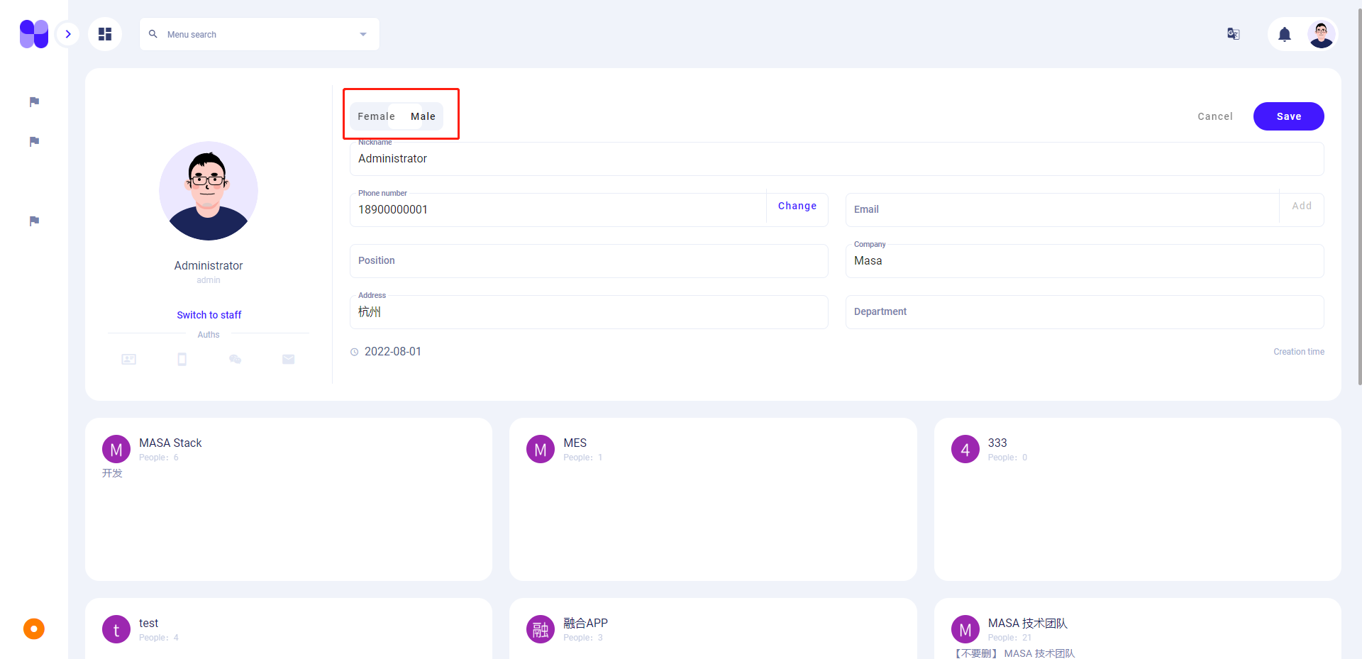 The select gender button is misaligned · Issue #379 · masastack/MASA ...