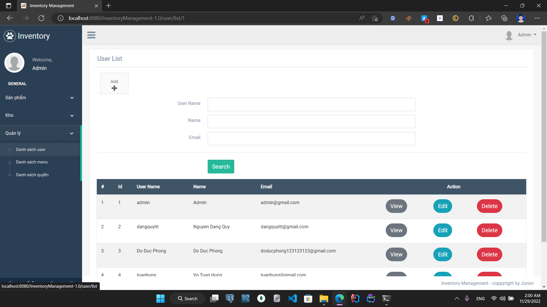 GitHub - dangquyitt/Spring-MVC-Inventory-Management: InventoryManagement