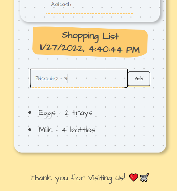 customer-shopping-list - Codesandbox