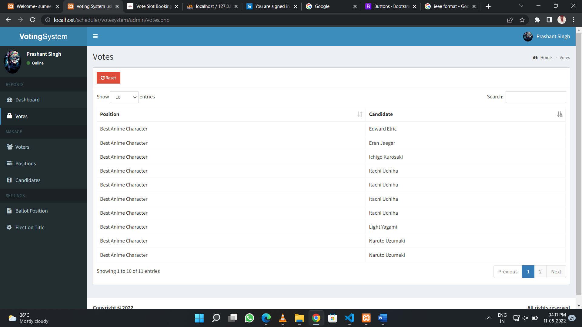 GitHub - pranjalwagh/Online-Voting-System-and-Scheduler-