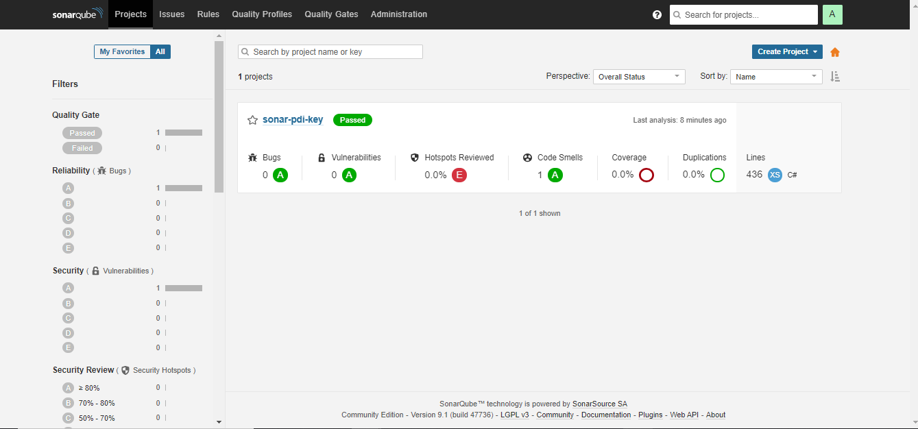 GitHub - ingridglima/sonarqube-project