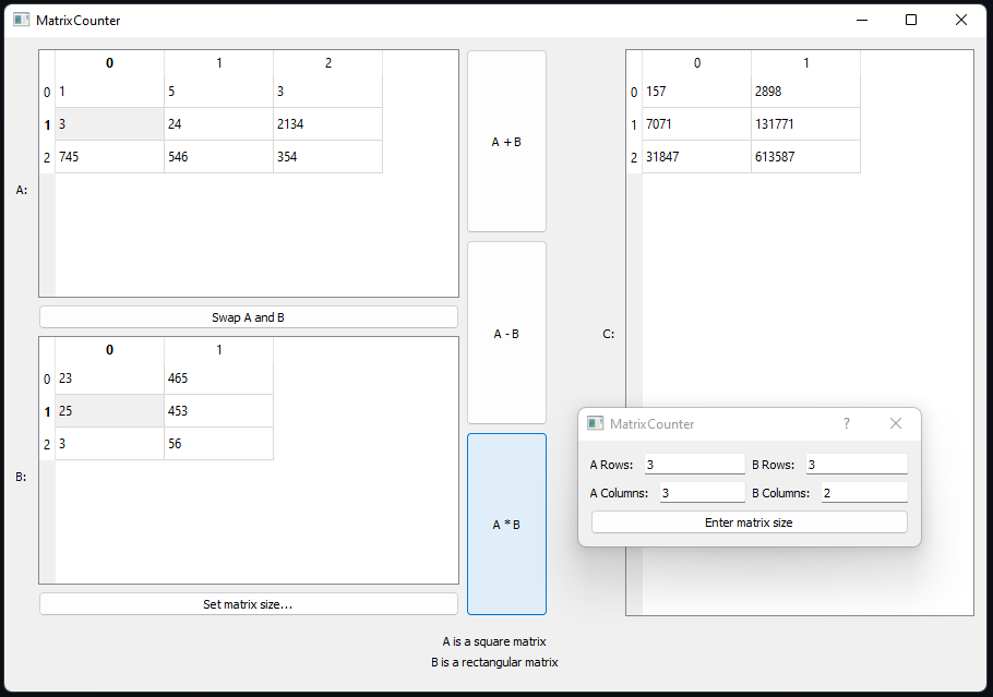GitHub - njnjfnj/MatrixCounter: it is an application that count matrix