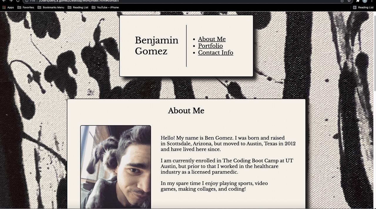 GitHub - bennygo3/Work: Portfolio