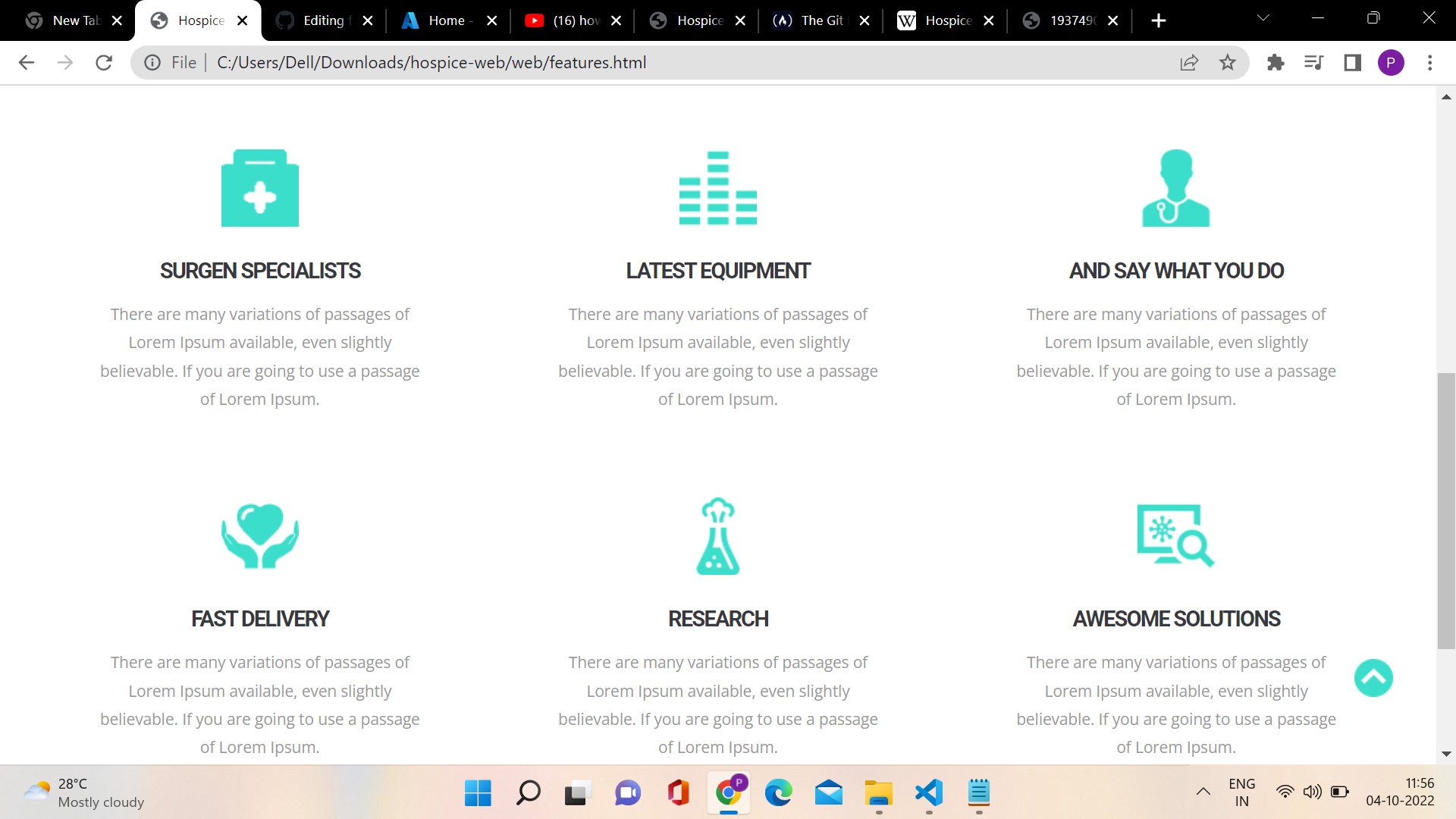 parimala09.github.io | This project is a Hospice website