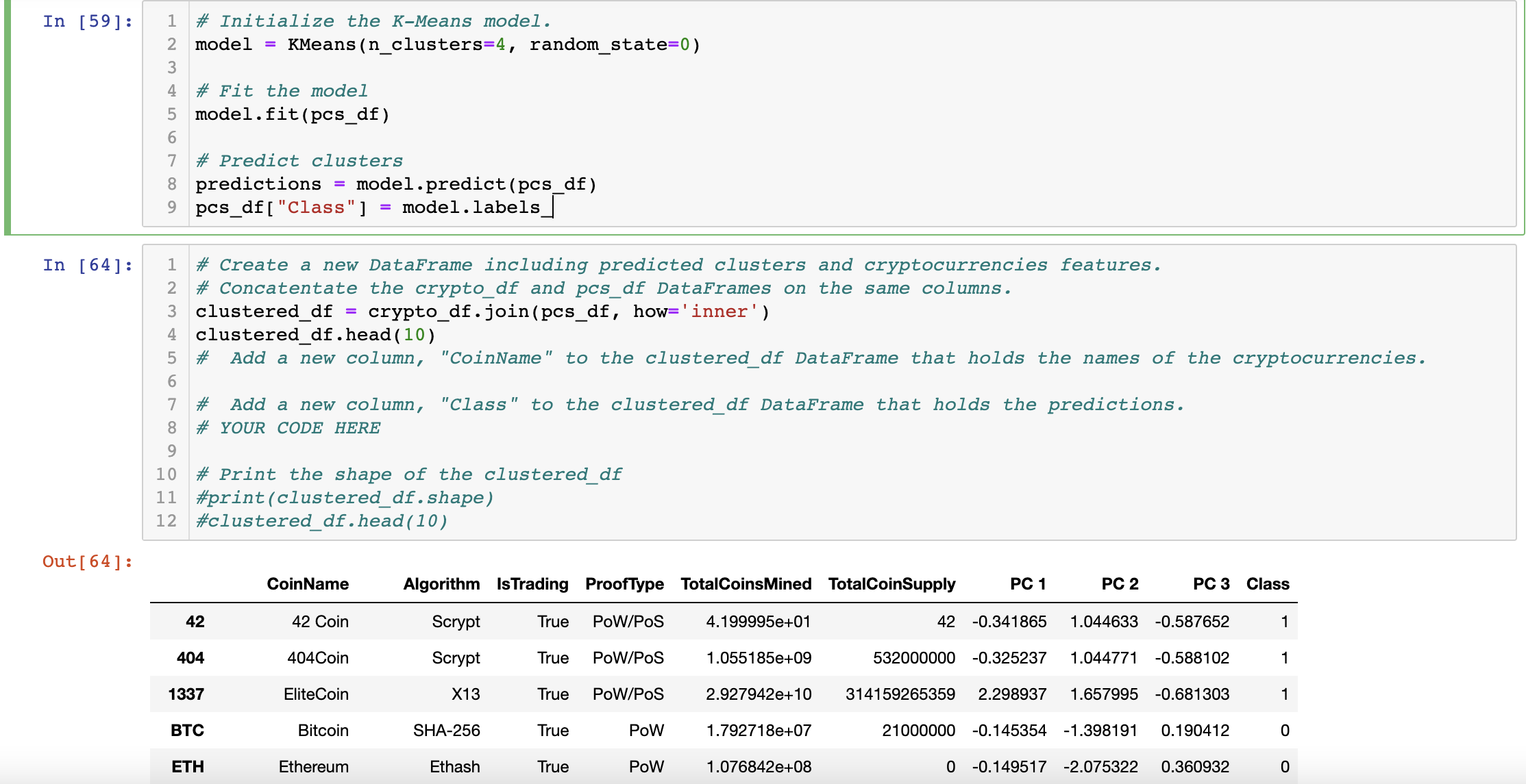 GitHub - wilson-alexei/Cryptocurrencies: Use unsupervised machine ...
