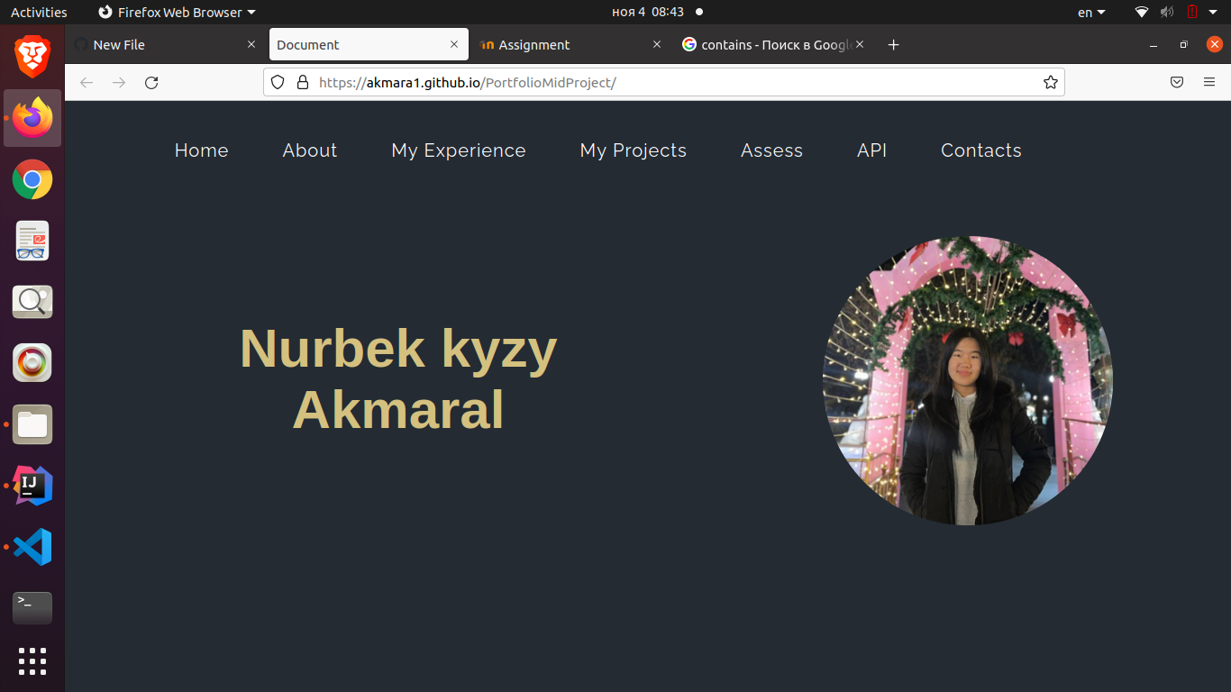 GitHub - akmara1/PortfolioMidProject