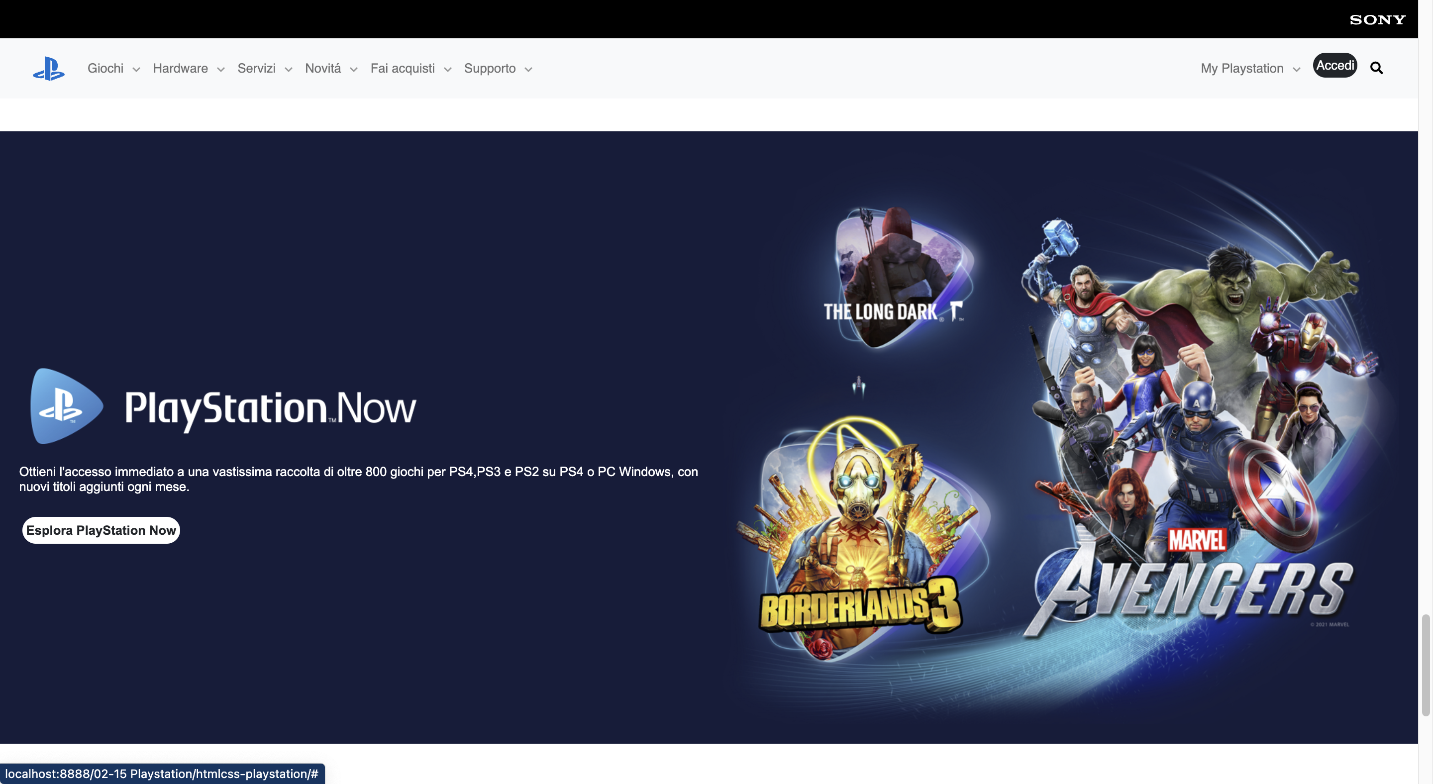 GitHub - Alessio1921/htmlcss-playstation