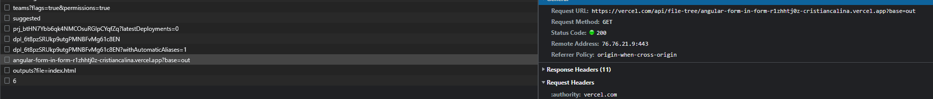 /v6/deployments/{id}/files returning empty array · vercel vercel ...
