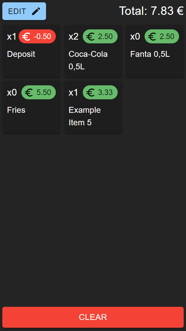 GitHub tillgo/itemcalculator Simple PWA that works as a price calculator for food and drinks