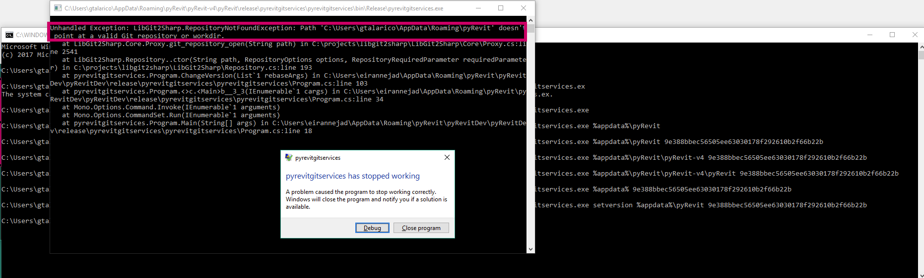 pyrevitgitsetvices crash when wrong directory is used · Issue #282 ...