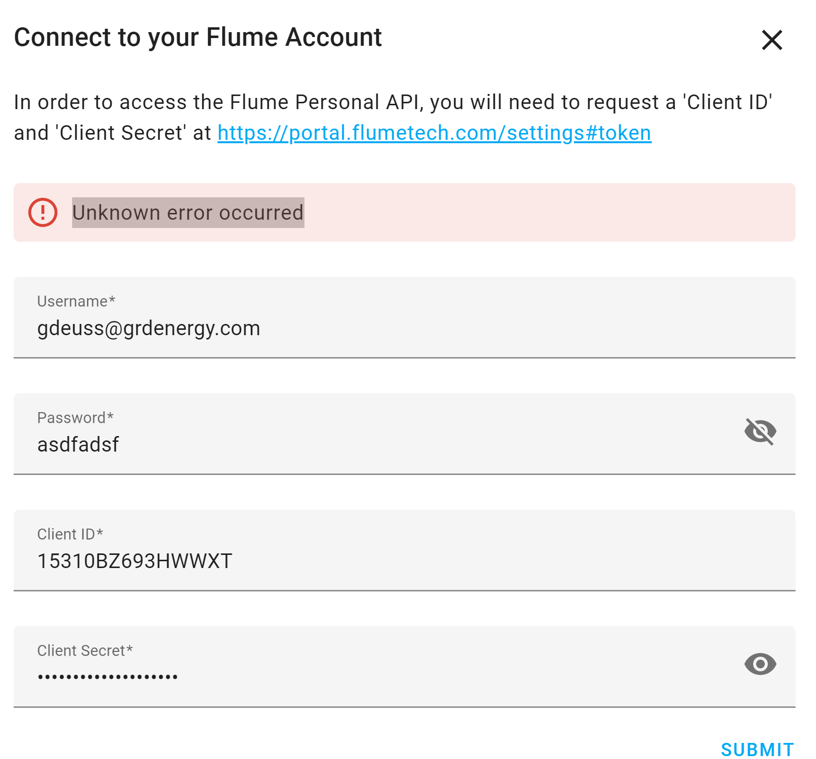 Flume Integration no longer working when we moved from a PI to a NUC