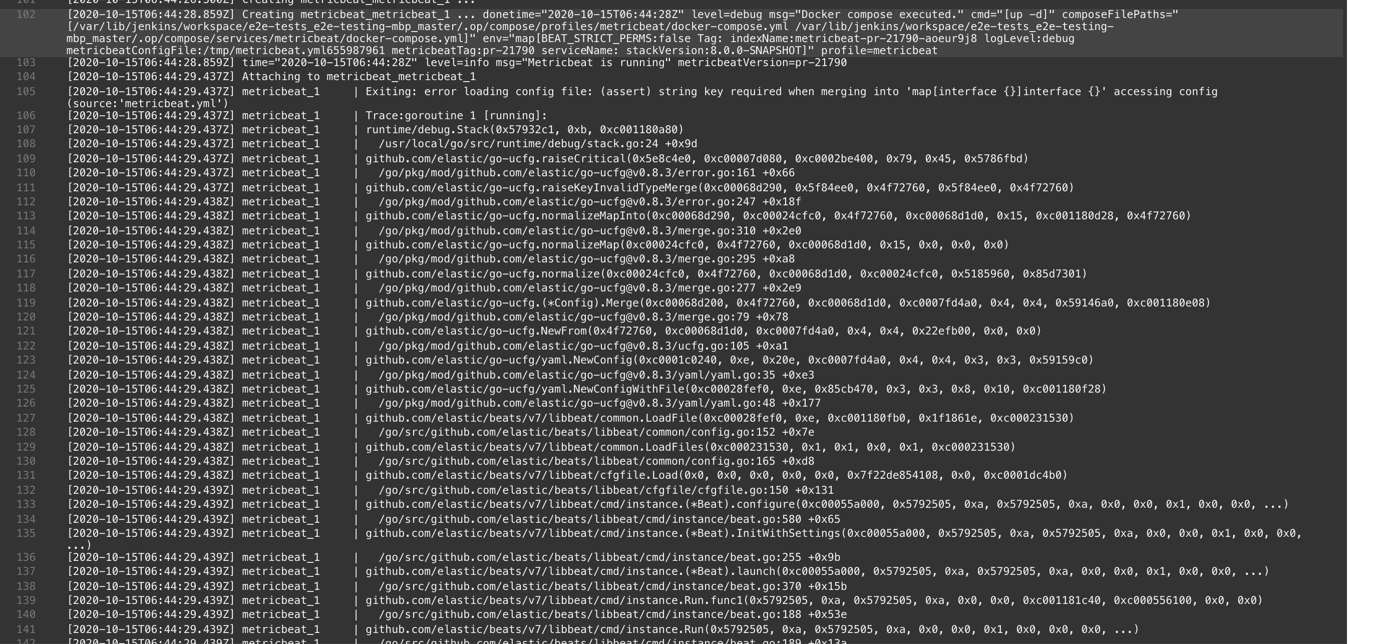 Metricbeat tests are failing for Beats PRs · Issue #367 · elastic/e2e ...